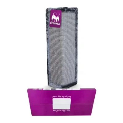 Afbeelding van Petrebels Scratch Corner 57 Krabplank Grijs cm hoekmodel