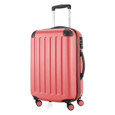 Afbeelding van HAUPTSTADTKOFFER SPREE Koffer handbagage hard case trolley uitbreidbaar, TSA, 4 wielen, 55 cm, 42 liter, koraalrood
