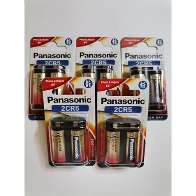 Afbeelding van ‎Corp. Panasonic Lithium batterij 2CR5, 6 V, blister 1 x 5, verpakking van 5 stuks