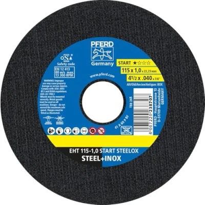 Afbeelding van PFERD EHT 115 1,0 START (10) 69121067 Doorslijpschijfset mm 10 stuk(s) RVS, Staal