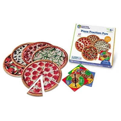 Afbeelding van Learning Resources Pizza Fraction Plezier Spel 67 Stuk Set