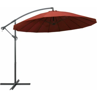 Afbeelding van vidaXL Zweefparasol met aluminium paal 3 m terracotta