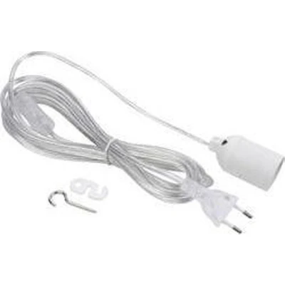 Afbeelding van Venso EcoSolutions fitting E27 met 4 m kabel, transparant/wit