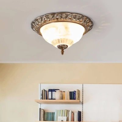 Afbeelding van Searchlight Stijlvolle plafondlamp TERESA met sierrand