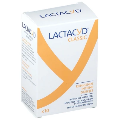 Afbeelding van Lactacyd Intieme Doekjes 10 stuks