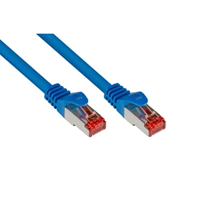 Afbeelding van Good Connections RNS patchkabel met inklikbare neusbescherming, Cat. 6, S/FTP, PiMF, PVC, 250MHz, blauw, 50m (S/FTP, CAT6, 50 m), Netwerkkabel