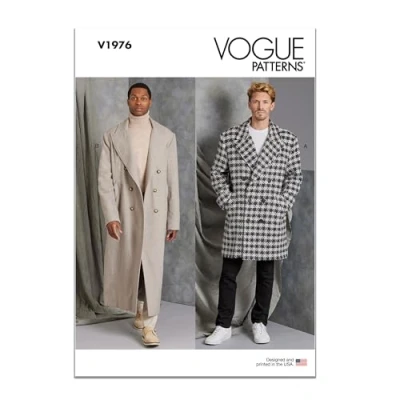 Afbeelding van Vogue V1976BB Herenjas in twee lengtes BB (44 46 48 50 52)