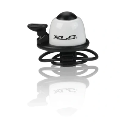 Afbeelding van XLC DD M07 Mini Fietsbel Elastiek Bevestiging Wit 22,3 tot 31,8 mm