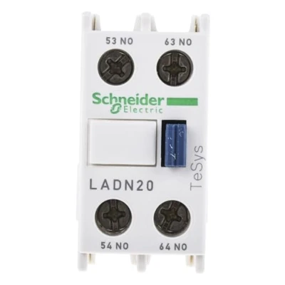 Afbeelding van Schneider Electric TeSys Deca, LADN20, Hulpcontactblok, 2NO, Voormontage, schroefklem klemmen