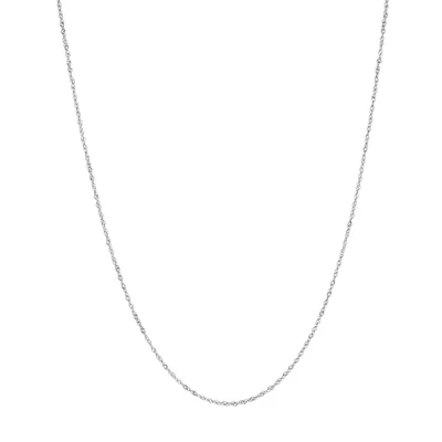 Afbeelding van Bijoutheek Collier Basis Lang Fijn Gedraaid 90cm Zilver