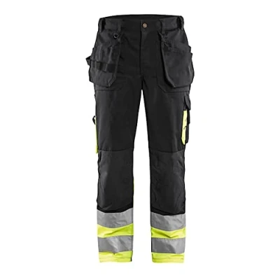 Afbeelding van Blaklader Werkbroek High Vis 1564 1811 Medium Grijs/High Geel D100