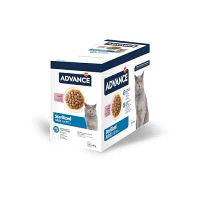 Afbeelding van Advance Natvoer voor volwassenen, gesteriliseerd met kalkoen, multipack, 12 x 85 g, totaal 1,02 kg