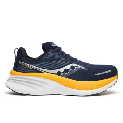 Afbeelding van Saucony Hurricane 24 Stabiliteit hardloopschoenen, Heren, Maat: 43, Navy/peel Textiel/ synthetisch