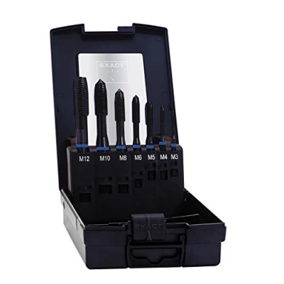 Afbeelding van Exact 42305 Machinetapboorset 7 delig metrisch Rechtssnijdend DIN 371 HSS E Model B 1 set(s)