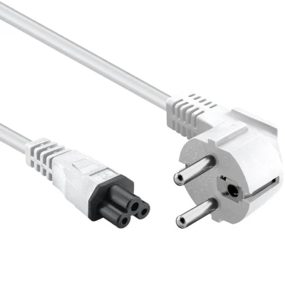 Afbeelding van Schuko naar C5 apparaatsnoer 1.5 meter Wit Allteq