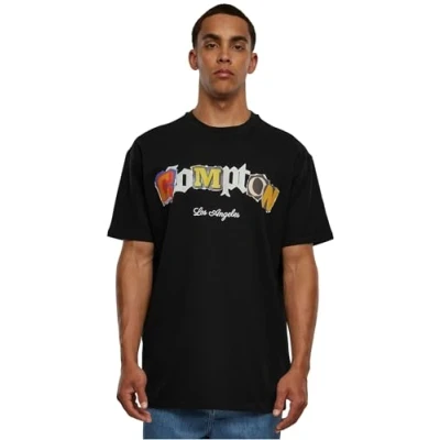 Afbeelding van Upscale by Mister Tee Compton L A Tshirt print, Heren, Maat: 3XL, Black