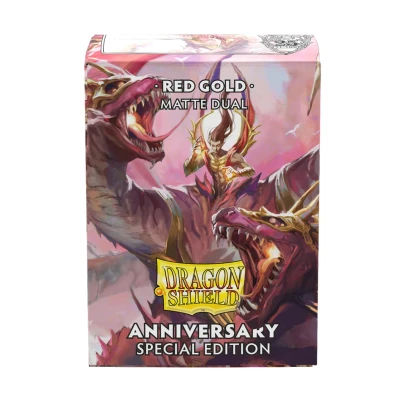 Afbeelding van Dragon Shield Special Edition Sleeves Dual Matte: Red Gold (100 stuks)