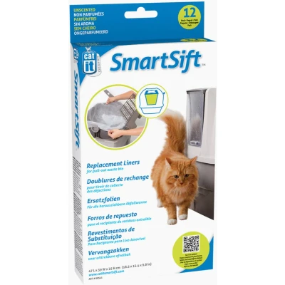 Afbeelding van Catit smart sift afvalzak 12st 12 stuks 47x39x25cm/70 liter