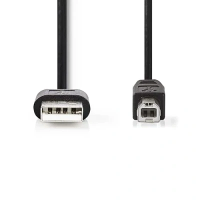 Afbeelding van Nedis CCGL60101BK20 USB kabel 2 m 2.0 A B Zwart