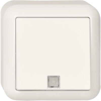 Afbeelding van Schneider electric merten contura installatieschakelaar opbouw controle wisselschakelaar polarwit 381624