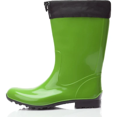 Afbeelding van Ladeheid Dames Regenlaarzen Rubberen Laarzen met manchet Waterdichte PVC LA LMG 879 Aspen Groen/Zwart 37