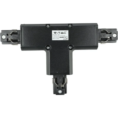 Afbeelding van V TAC LED Railverlichting Track Connector 4T IP20 Zwart