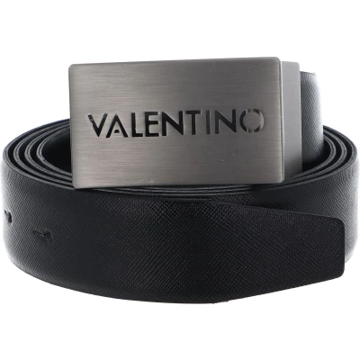 Afbeelding van VALENTINO Leren Riem Demetris Belt W130 Nero Zwart