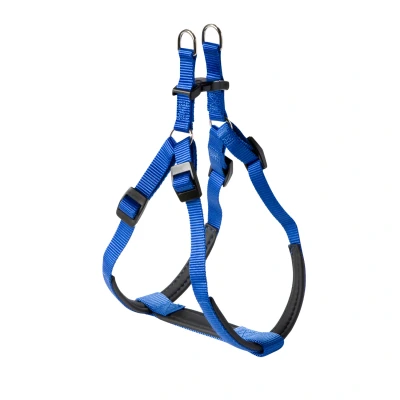 Afbeelding van Adori Harnas Nylon Soft Blauw&amp;Zwart Hondenharnas a51 55b53 61X1.5 cm