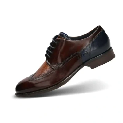 Afbeelding van bugatti Marillo Veterschoenen, Heren, Maat: 41, Brown / cognac Leer