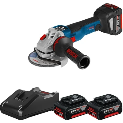 Afbeelding van Bosch Blauw GWS 18V 10 SC accu haakse slijper 125 mm 3 x 5.0 Ah + oplader 0615990N12