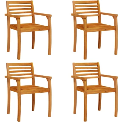 Afbeelding van vidaXL Tuinstoelen 4 st 59x55x85 cm massief acaciahout