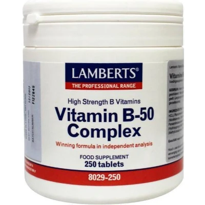 Afbeelding van Lamberts Vitamine B50 Complex, 250 tabletten