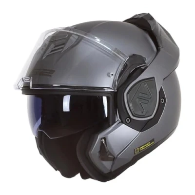 Afbeelding van LS2, modular motorcycle helmet ADVANT solid mat titanium, XL