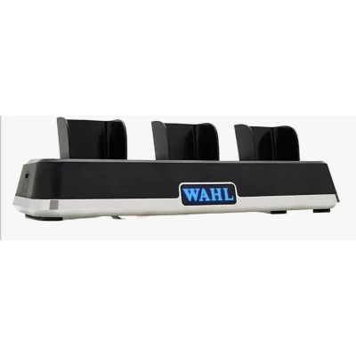 Afbeelding van Wahl Single Power Station Oplader voor verzorgingsgereedschappen Inclusief 4 opzetstukken Flexibel en comfortabel opladen Zwart
