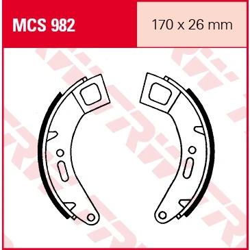 Afbeelding van TRW Lucas Brake schoenen MCS982