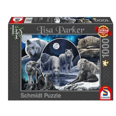 Afbeelding van Schmidt Magnificent WOLVES, 1000 Pieces Puzzel voor kinderen, Maat: One Size, Multi coloured