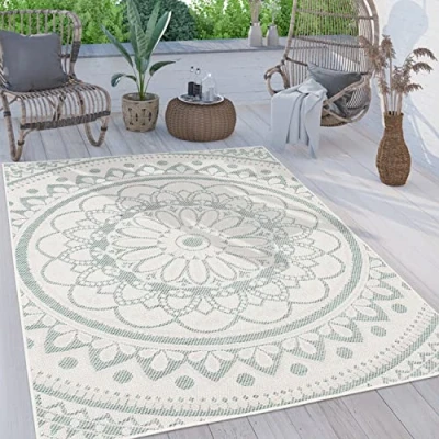 Afbeelding van Paco Home Buiten Vloerkleed Tapijt Voor Binnen En Balkon Terras Oosters Marokkaans 80x150 cm