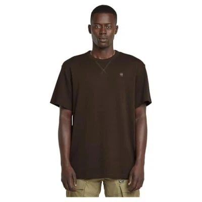 Afbeelding van G STAR Nifous Tshirt basic, Heren, Maat: Small, Deep brown