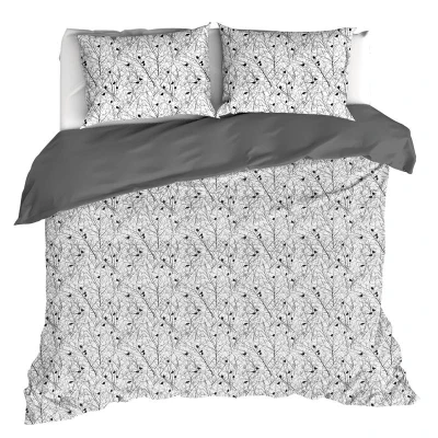 Afbeelding van Dekbedovertrek De Witte Lietaer Charlie Black Percal 240 x 200 / 220 cm Lits Jumeaux