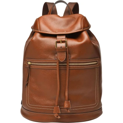 Afbeelding van Fossil Fletcher herentas, LiteHide bruin lederen draagtas, L: 20 cm, B: 6,4 H: 15,2 MBG9612210