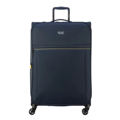 Afbeelding van Delsey Brochant 3 Trolley 78 Expandable navy blue zachte koffer lichtgewicht