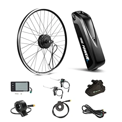 Afbeelding van YOSE POWER 26 inch e bike ombouwset elektrische fiets achtermotor 36 V 350 W alleen voor schroefkrans, zonder schroefkrans met geïntegreerde controller 13 Ah batterij