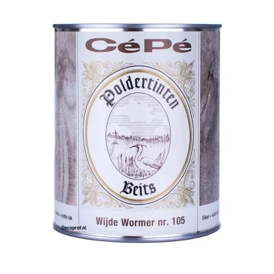 Afbeelding van CéPé Poldertinten 105 wijde wormer Blanke lak &amp; Beits