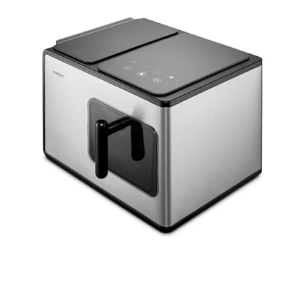 Afbeelding van MEDION ijsblokjesmachine (ijsklontjes, perfect voor drankjes en cocktails, tank van 2 liter, tot 15kg ijsblokjes, korte productietijd ca. 5 minuten, uitneembare mand, zelfreinigend, MD11960)