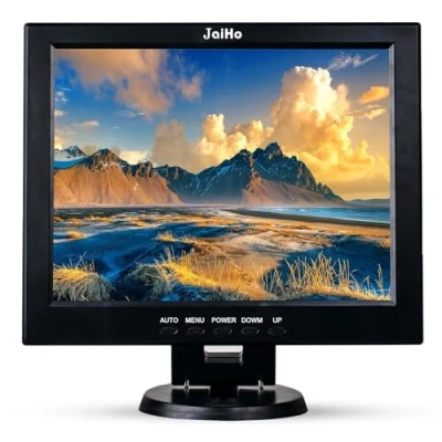 Afbeelding van JaiHo Monitor 12 inch LCD scherm 4:3 800x600 Beveiligingsscherm met HDMI VGA BNC AV, Mini voor Video Securite Camera Systeem PC Raspberry Pi Computer