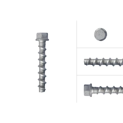 Afbeelding van Betonschroeven Verzinkt M8 x 70 mm Zeskantkop SW13 Per stuk