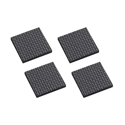 Afbeelding van Metafranc meubelpads zelfklevend schokdempend &amp; geluiddempend / meubelonderzetters voor gevoelige vloeren vloervriendelijke EVA pads beschermende buffers 40 x mm (4 Stuk) zwart