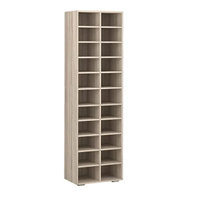 Afbeelding van Vicco Schoenenkast &quot;Paris&quot;, Sonoma, 52.4 x 183 cm 22 vakken