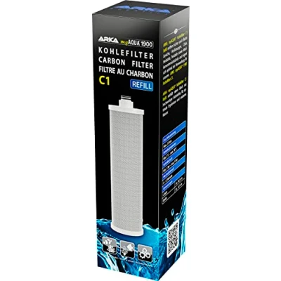 Afbeelding van ARKA Aquatics myAqua1900 carbon filter C1 refill for filtering dirt particles and impurities such as rust sand, chlorine, herbicides, pesticides medication residues from the water