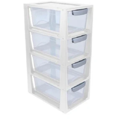 Afbeelding van SUNWARE Omega ladeblok 6 liter 33,5 x 22 15,3cm transparant / wit